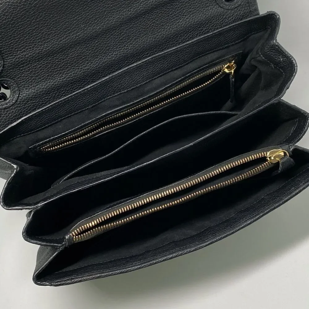 Nancy Gonzalez Madison Woven Leather Shoulder Bag
